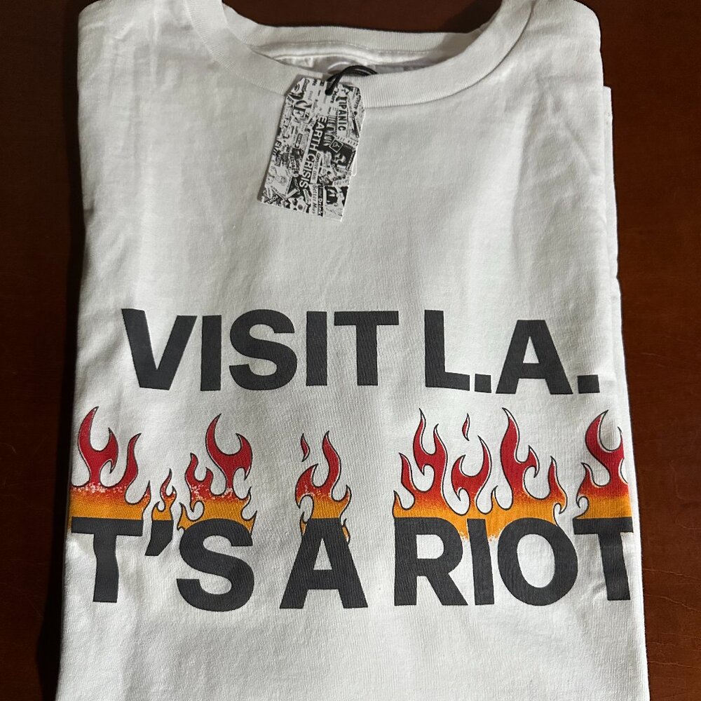Gallery Dept. White Riot T Shirt XL